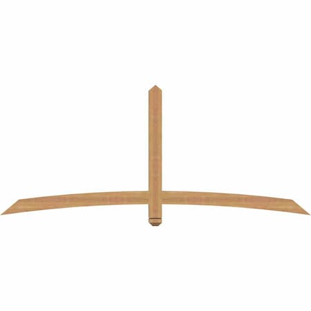 Ekena Millwork Bellingham Timber Gable Bracket, Western Red Cedar, 84"W x 35"H x 3 1/2"D x 3 1/2"F, 10/12 Pitch GBW084X35X0404BEL00SWR